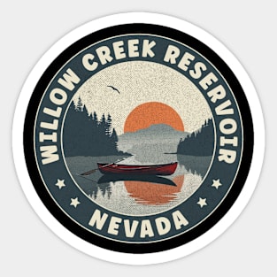 Willow Creek Reservoir Nevada Sunset Sticker